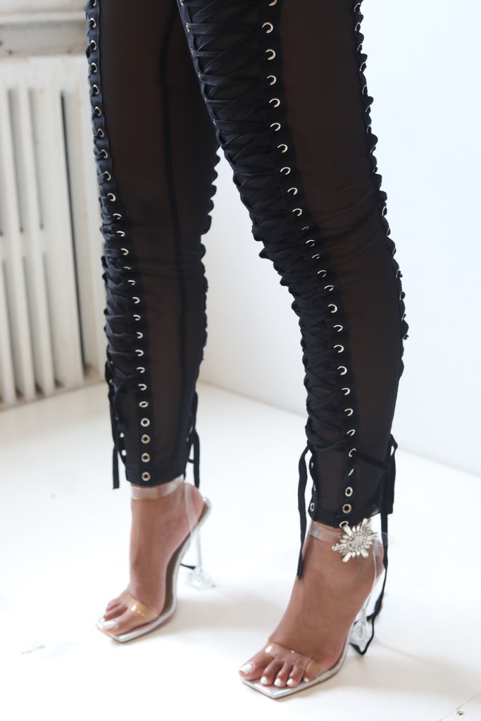 Luxe Lace-Up Legging