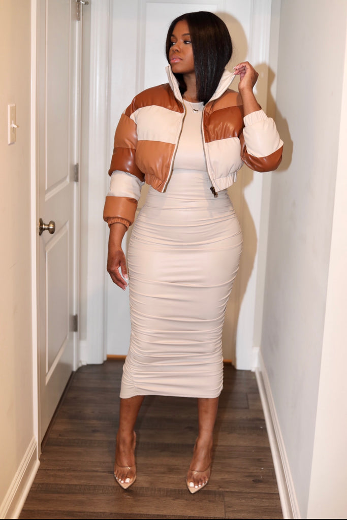 Hot Girl | Faux Leather Dress